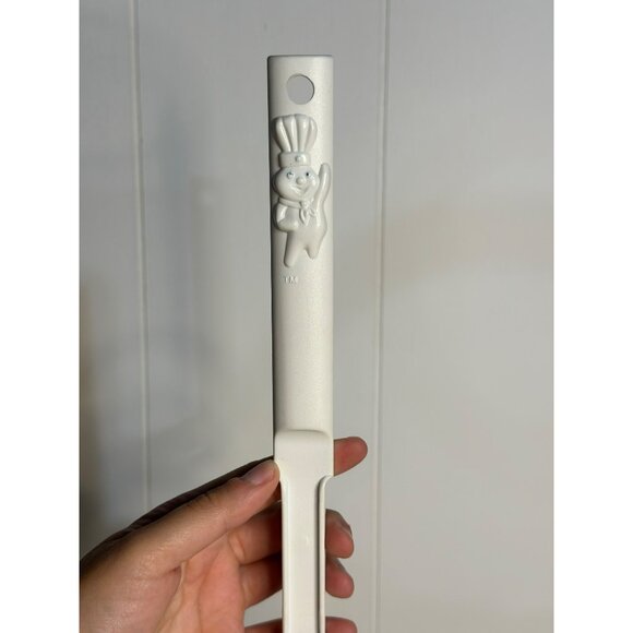 Vintage 1993 Pillsbury Doughboy Plastic Ladle Spoon | White Kitchen Utensil - Picture 2 of 6